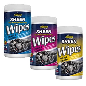 Shield - Sheen Wipes - Vinyl, Plastic & Rubber Care