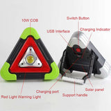 Solar Triangle Torch and red multi function work light